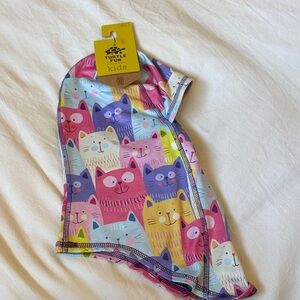 Turtle Fur Kids Multicolor Cat Print Balaclava